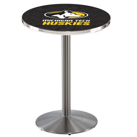 Holland Bar Stool Co 42" Stainless Steel Michigan Tech Pub Table L214S4228MITech